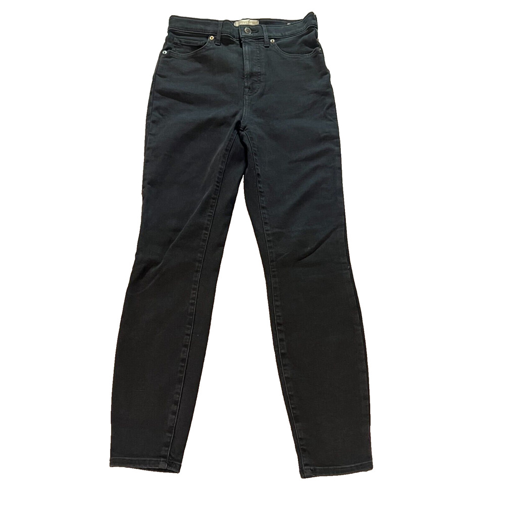 NWT Everlane Women's‎ Black Way High Skinny Straight Leg Stretch Jeans Size 28